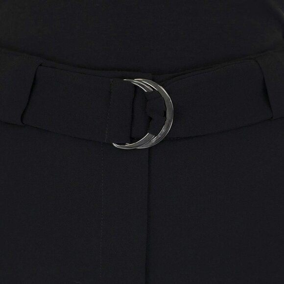 Armani Exchange Women's Wide Leg Belted Trousers - Versatile Fashion Staple - Picture 4 of 6